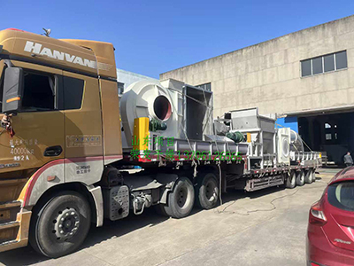 常州榮發(fā)干燥山東豆纖維烘干項目完成交貨！